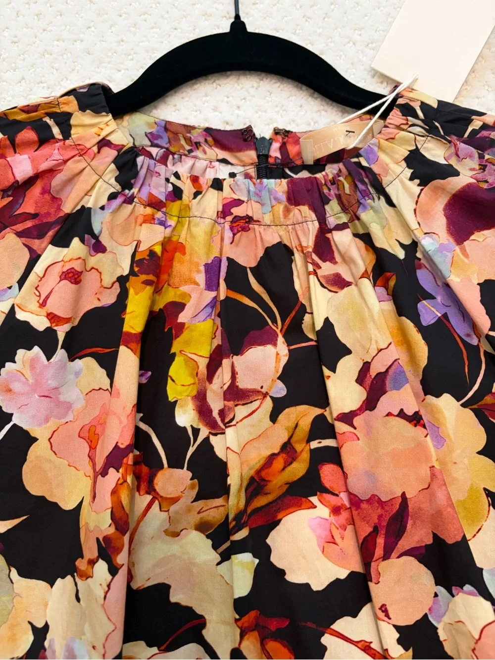 NWT Ulla Johnson LUCIE Night Bloom Floral Bubble Sleeve Top Blouse NEW Women’s 4